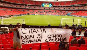 Tifosi azzurri a Wembley (Foto by Nicoli)