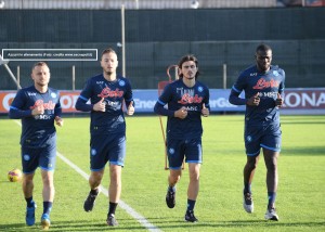 Calcio Napoli: allenamento 25 novembre 2021