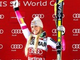 La sciatrice Lindsey Vonn, atleta col maggior numero di vittorie in gare singole nella storia della Coppa del Mondo di Sci Alpino femminile.(Foto: credits to https://www.facebook.com/LindseyVonnUSA/timeline )