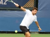 Lo svizzero Stan Wawrinka, perdendo al 1° turno contro l'italiano Matteo Berrettini, lo scorso 30 agosto ha disputato a Flushing Meadows il suo ultimo incontro di singolare maschile Slam della carriera. Al suo attivo, 3 successi nei major: Australian Open 2014, Roland Garros 2015 e Us Open 2016. (Foto: il rovescio classico a una mano di Stan Wawrinka, "immortalato" in uno scatto dell'inviato Luca Baldissera").