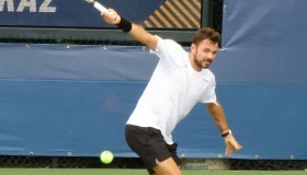 Lo svizzero Stan Wawrinka, perdendo al 1° turno contro l'italiano Matteo Berrettini, lo scorso 30 agosto ha disputato a Flushing Meadows il suo ultimo incontro di singolare maschile Slam della carriera. Al suo attivo, 3 successi nei major: Australian Open 2014, Roland Garros 2015 e Us Open 2016. (Foto: il rovescio classico a una mano di Stan Wawrinka, "immortalato" in uno scatto dell'inviato Luca Baldissera").